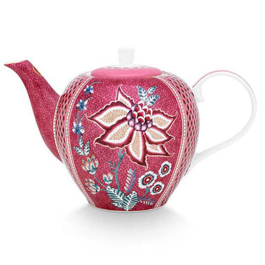 Pip Studio Flower Festival Large 1.6L Teapot - Pink